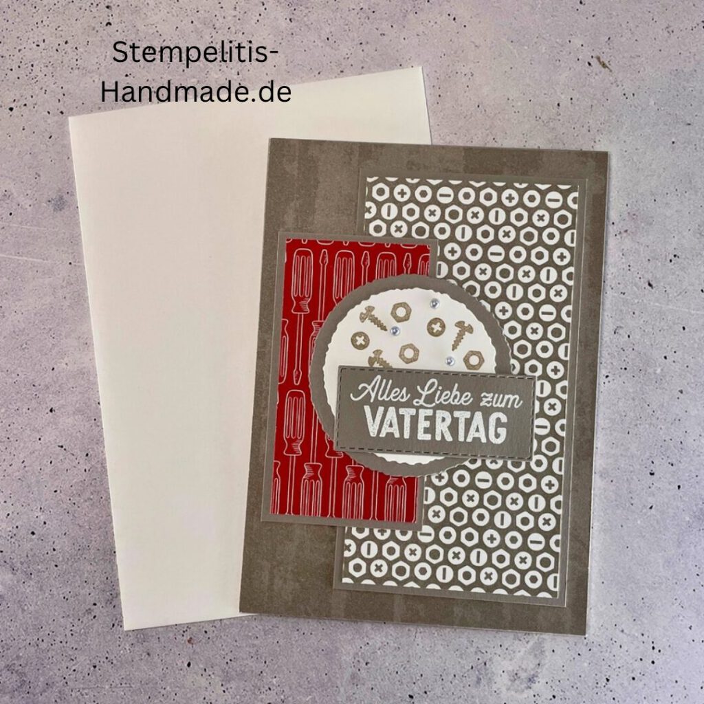 Vatertag, Vatertagskarte, Werkzeug, Handwerker, Handmade