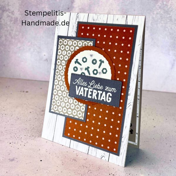 Vatertag, Vatertagskarte, Werkzeug, Handwerker, Handmade