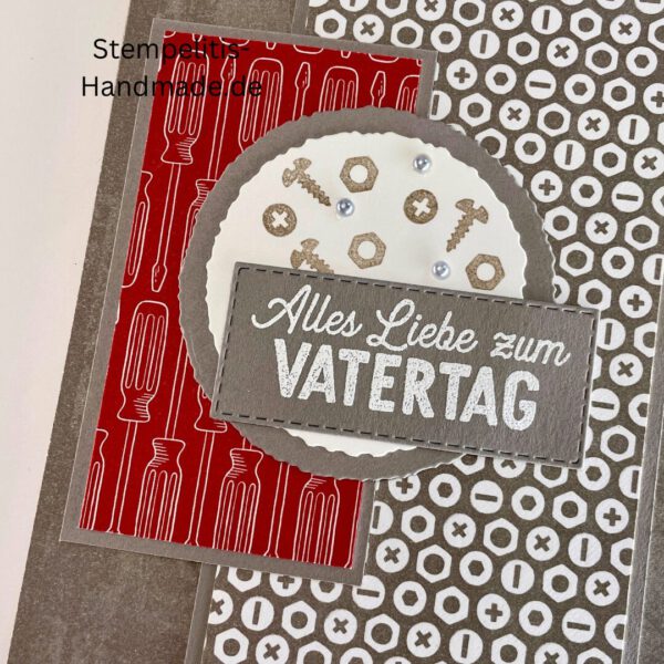 Vatertag, Vatertagskarte, Werkzeug, Handwerker, Handmade