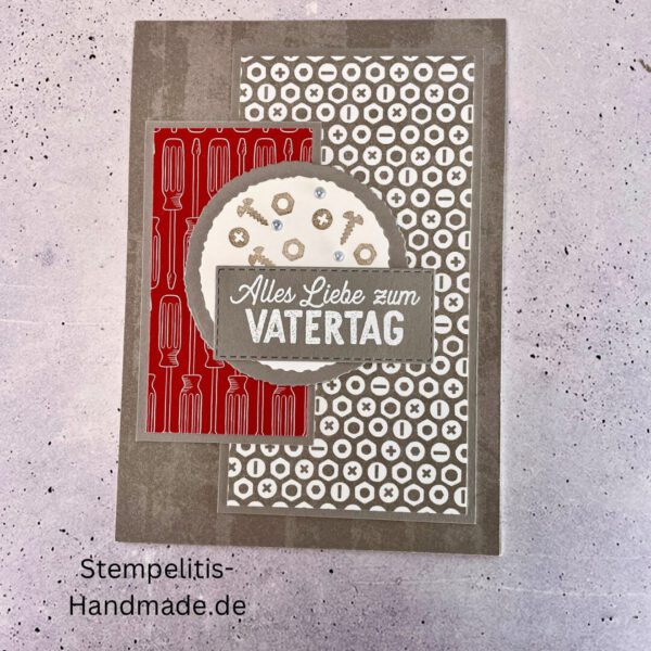 Vatertag, Vatertagskarte, Werkzeug, Handwerker, Handmade