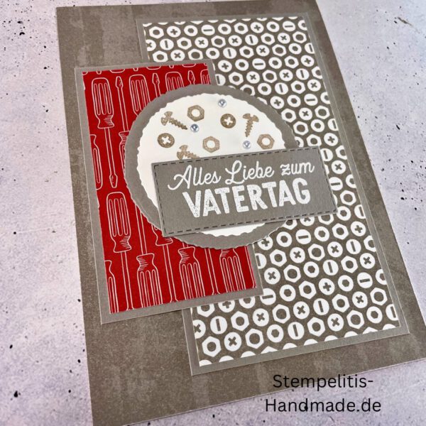 Vatertag, Vatertagskarte, Werkzeug, Handwerker, Handmade