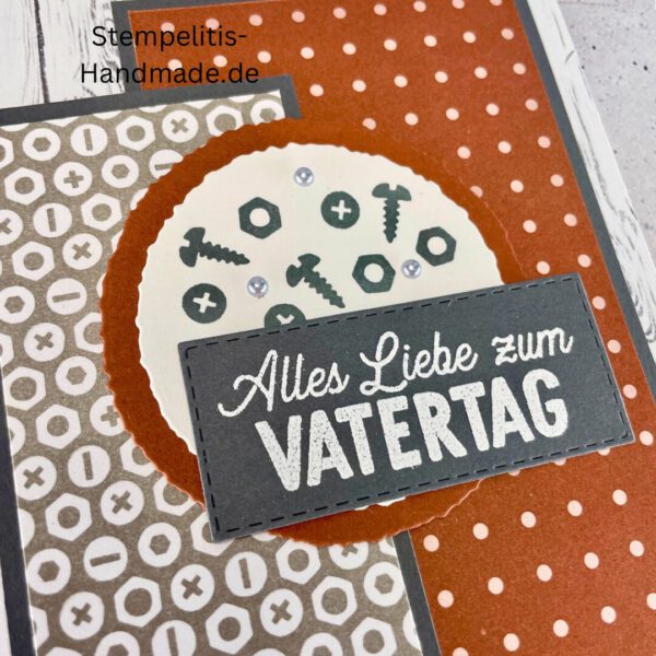 Vatertag, Vatertagskarte, Werkzeug, Handwerker, Handmade