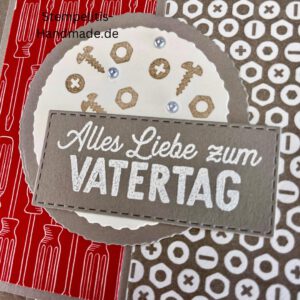 Vatertag, Vatertagskarte, Werkzeug, Handwerker, Handmade
