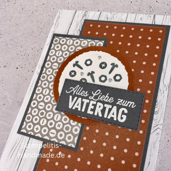 Vatertag, Vatertagskarte, Werkzeug, Handwerker, Handmade