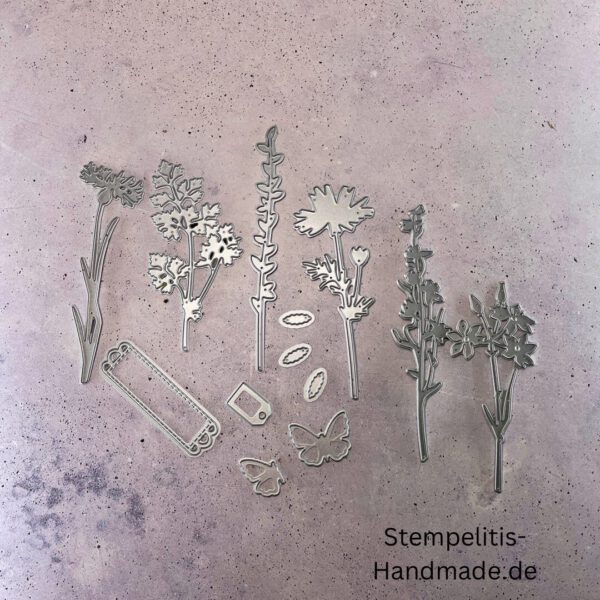 Stanzformen Wiese, gebrauchte Stanzformen, Stampin Up