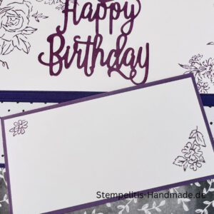 handgemachte Karte, Stampin Up Karte, Explosionskarte kaufen, Aufklappkarte Happy Birthday, Gutschein Verpackung Karte, Geldgeschenk Karte handmade
