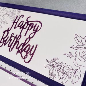 handgemachte Karte, Stampin Up Karte, Explosionskarte kaufen, Aufklappkarte Happy Birthday, Gutschein Verpackung Karte, Geldgeschenk Karte handmade