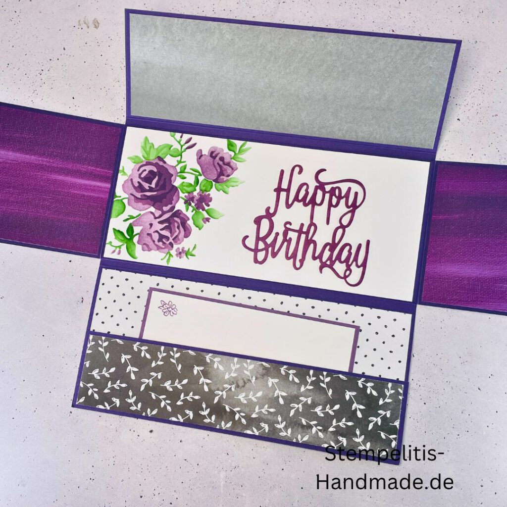 handgemachte Karte, Stampin Up Karte, Explosionskarte kaufen, Aufklappkarte Happy Birthday, Gutschein Verpackung Karte, Geldgeschenk Karte handmade