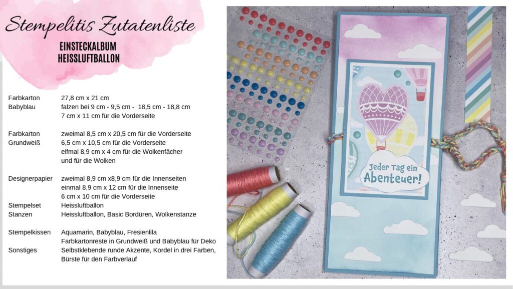 basteln, DIY, Geburtstag, Handmade, Karten, Stampin up, Stempel, Anleitung, Tutorial, Einsteckalbum., Minialbum
