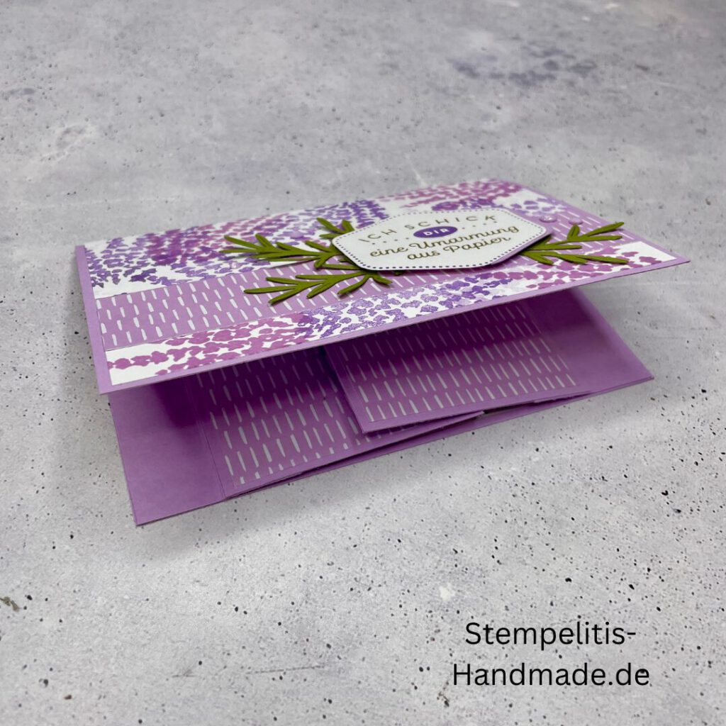 Umarmung aus Papier, Karte, Foldupcard, DIY, basteln, Stempel, Handmade