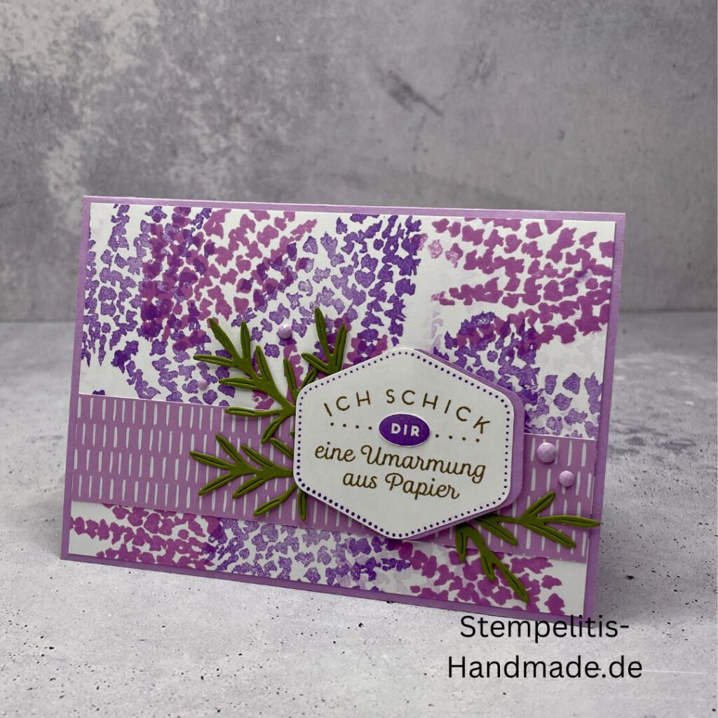 Umarmung aus Papier, Karte, Foldupcard, DIY, basteln, Stempel, Handmade