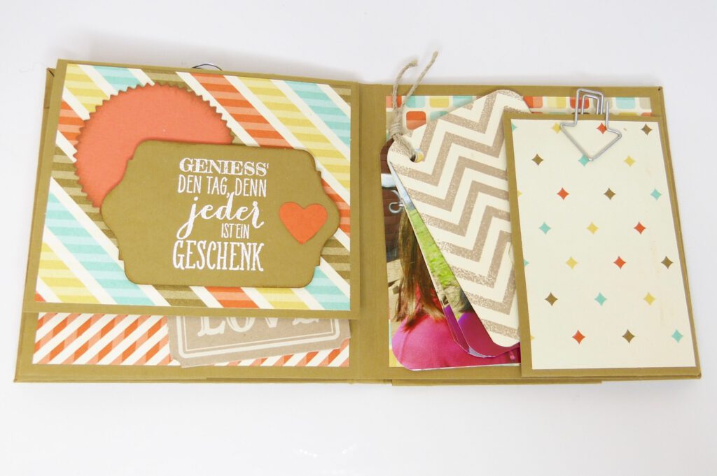 Minialbum, Album basteln, Erinnerungen, Fotoalbum, Papierbasteln, Anleitung, Tutorial, Stampin Up, Stempelitis