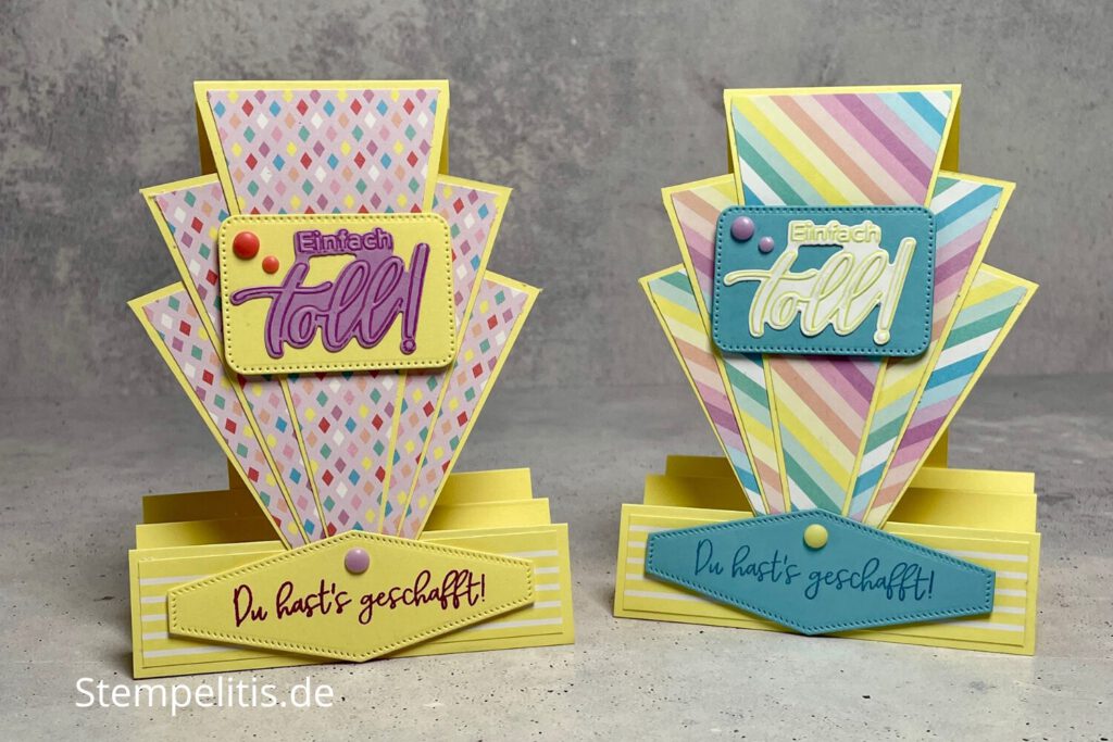 Fächerkarte, Videotutorial, Anleitung, besondere Kartenform