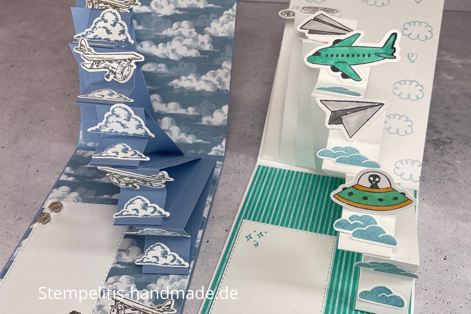 Pop-Up Fächerkarte, Videotutorial, Anleitung, besondere Kartenform