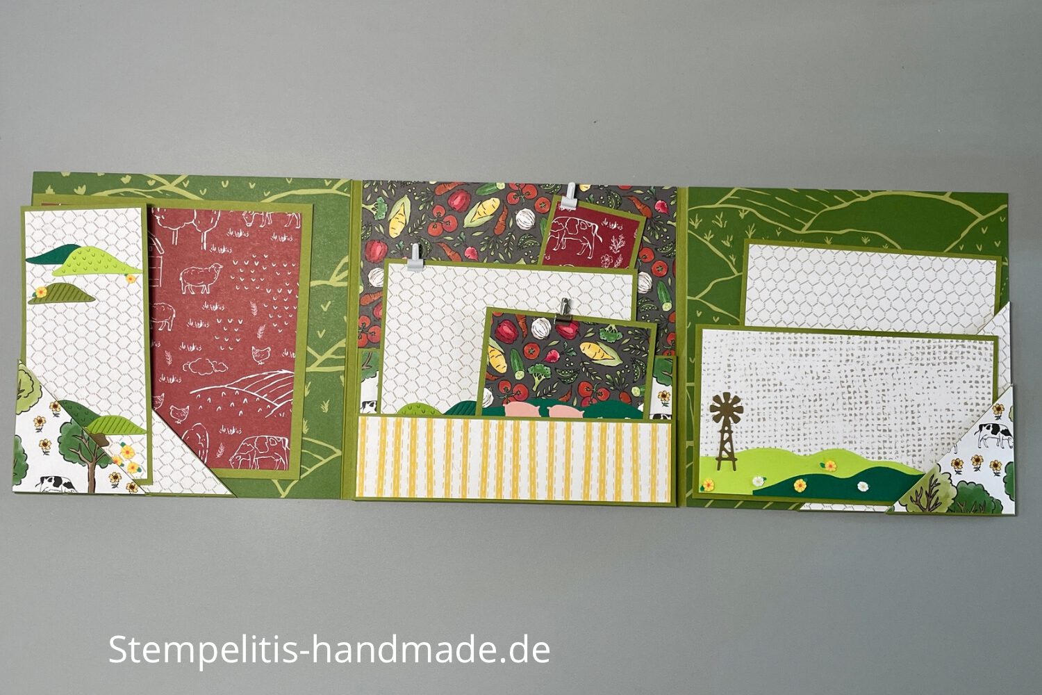 Landliebe, Minialbum, Album basteln, Bauernhof, dIY, Papierbasteln, handmade