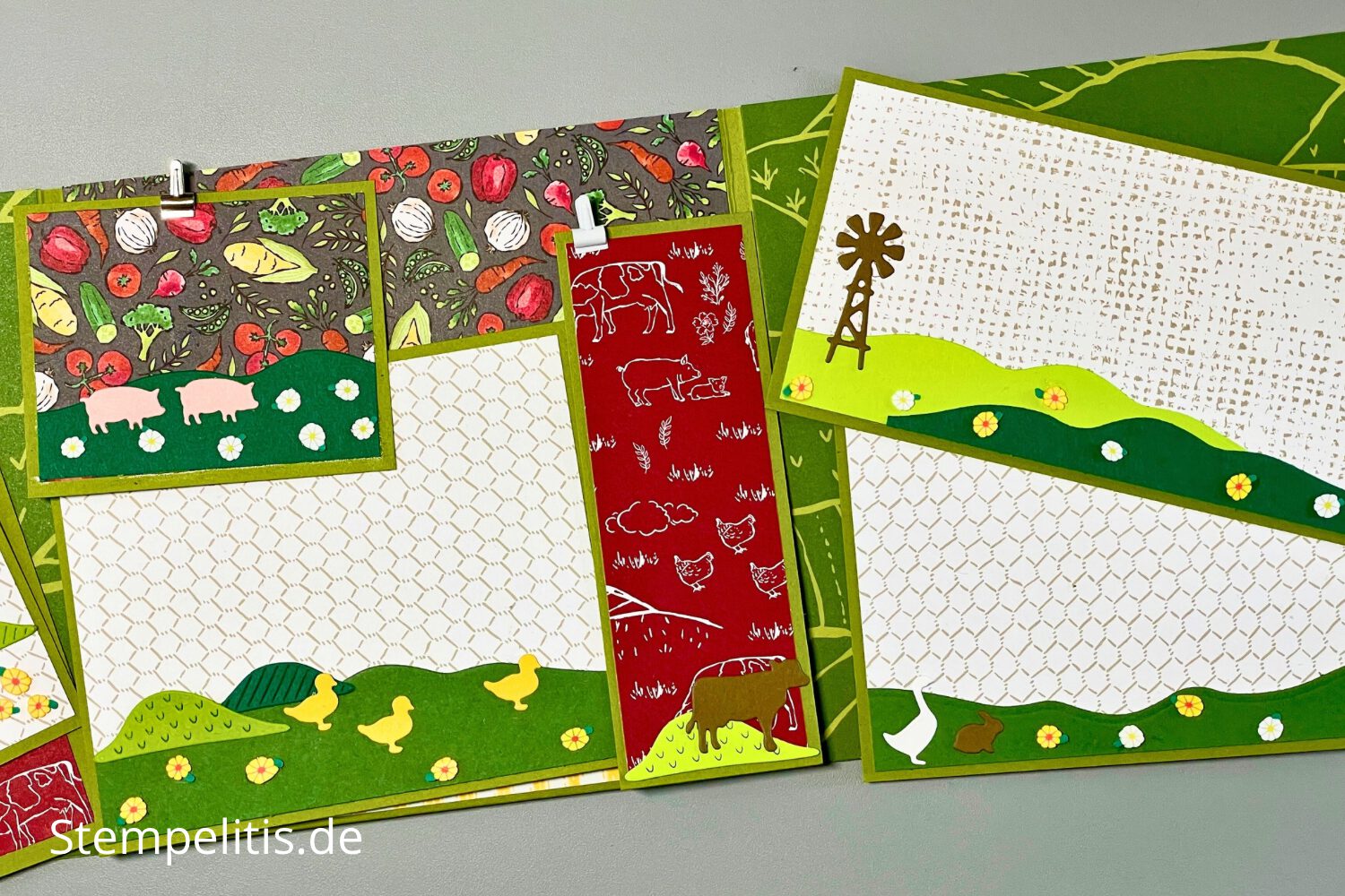 Landliebe, Minialbum, Album basteln, Bauernhof, dIY, Papierbasteln, handmade