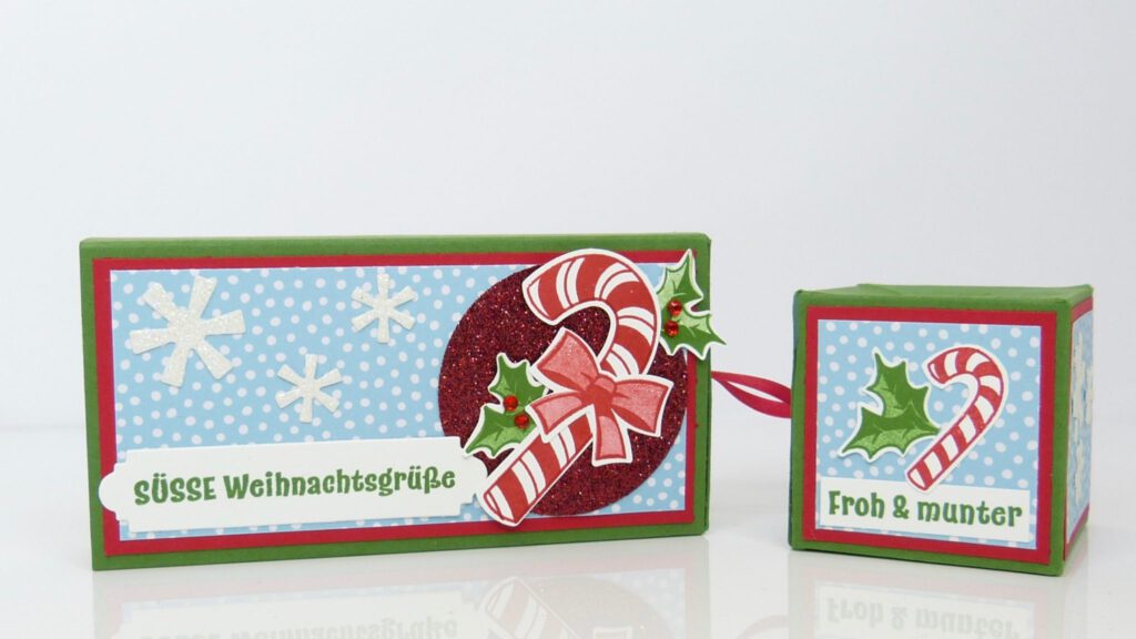 Anleitung, Papierbasteln, Springwürfel, Weihnachten, Überraschung, Stampin Up, Weihnachtswerkstatt, Stempelitis, handmade