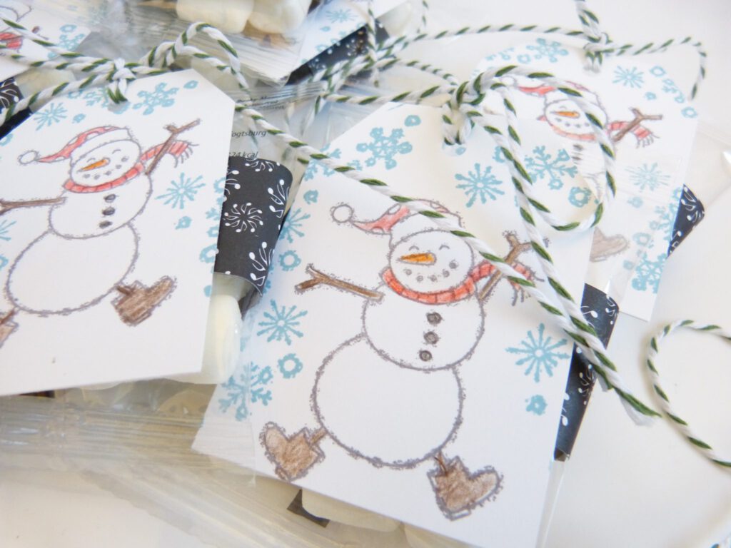 Anleitung, Handmade, Spirited Snowmen, Verpackung, Marshmellows, Weihnachten, Geschenk, Stampin Up, Stempelitis