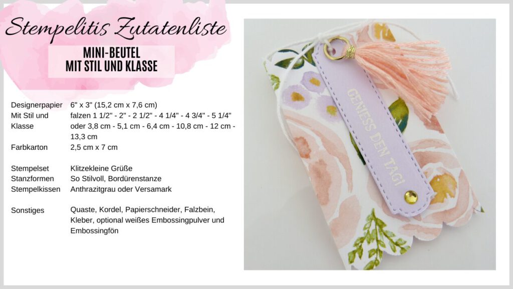 Zutatenliste Mini Beutel