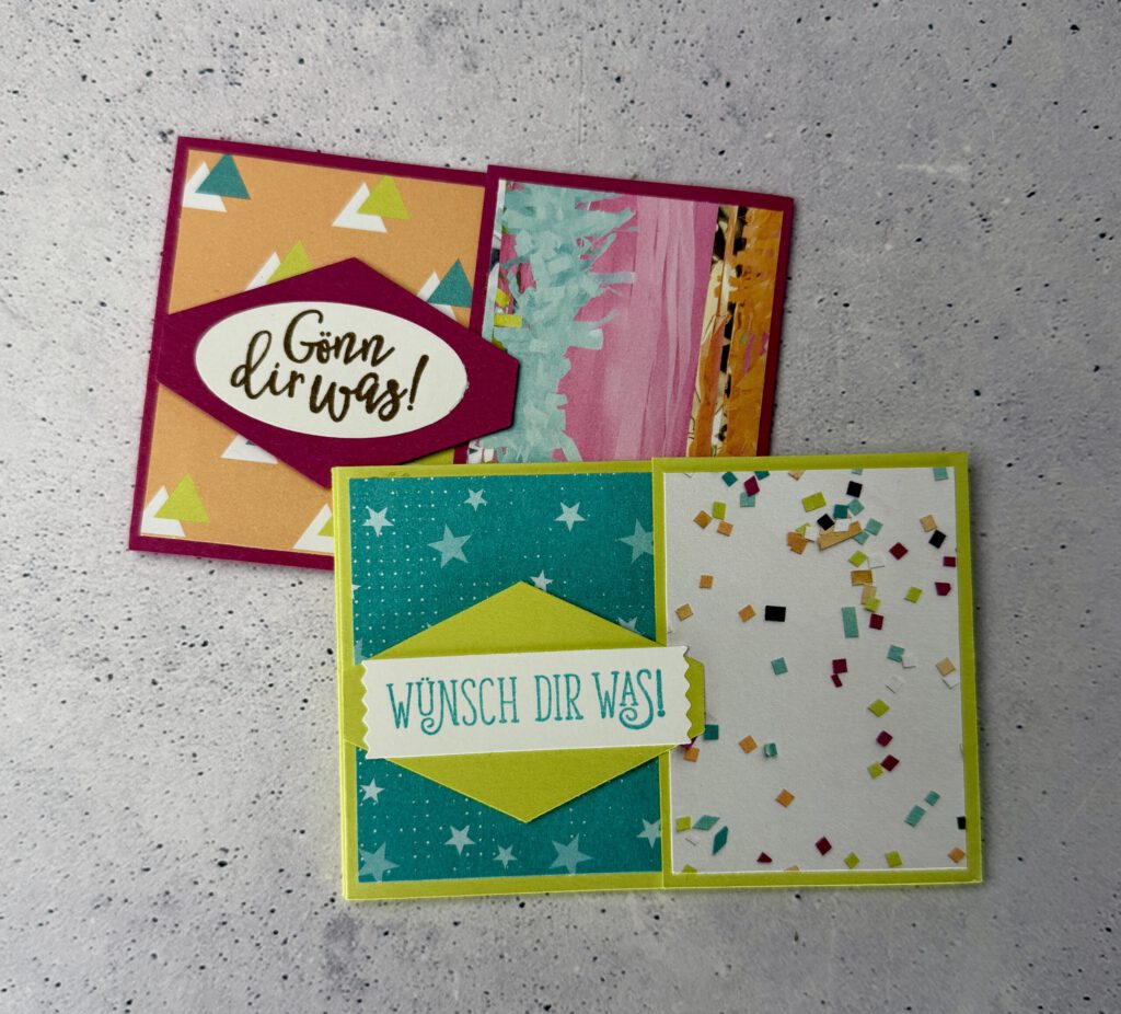 Gutscheinkarte, Geburtstag, Anleitung, Stampin Up, Stempelitis