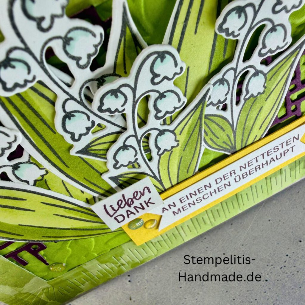 Lieben Dank, Maiglöckchen, Karte, Stampin Up, Handmade, Liebe