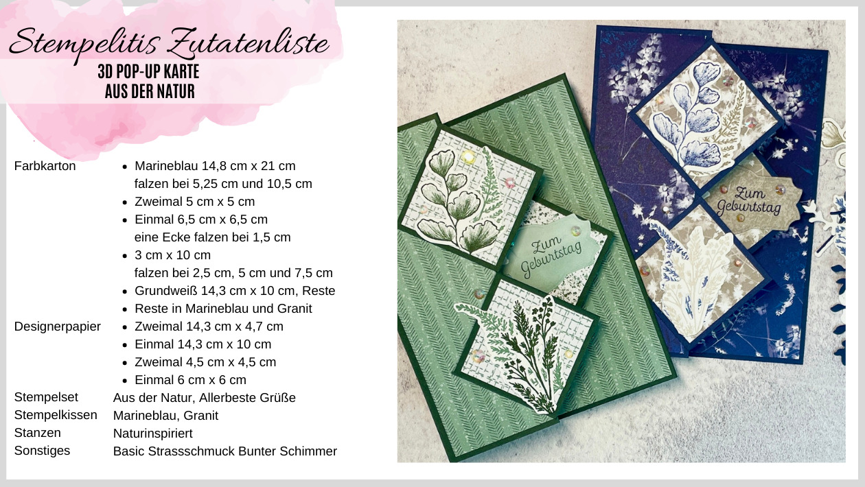 Funfold, popup, Karten basteln, Stampin Up, handmade, Anleitung