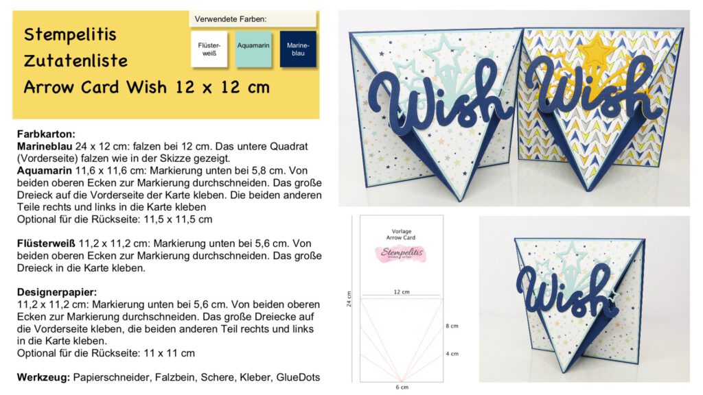 Karte basteln, Anleitung, Kartenform, Funfold, Stampin Up