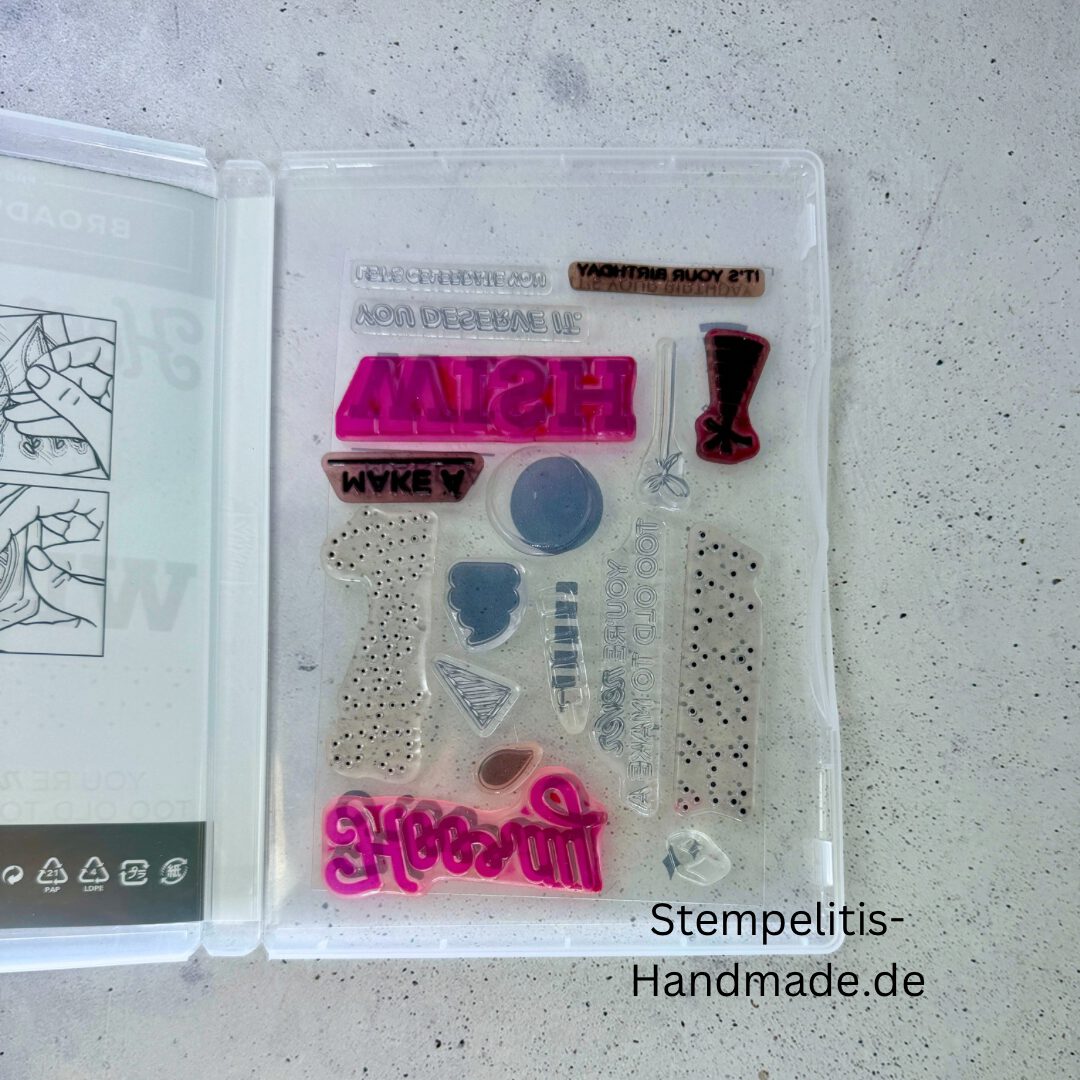 Broadway Birthday Stempelset von Stampin Up gebraucht