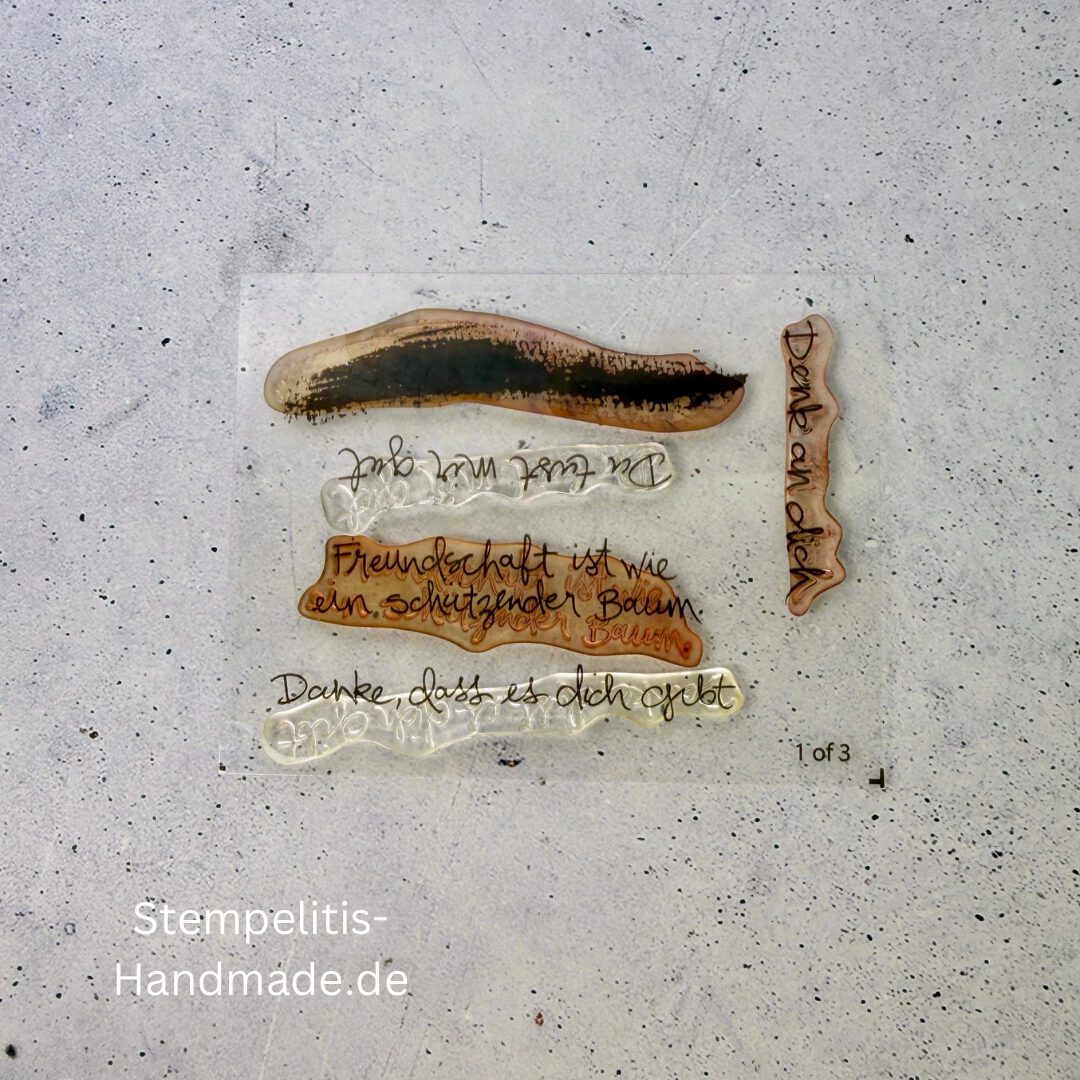 Detailansicht Baum der Freundschaft Photopolymer Stempelset