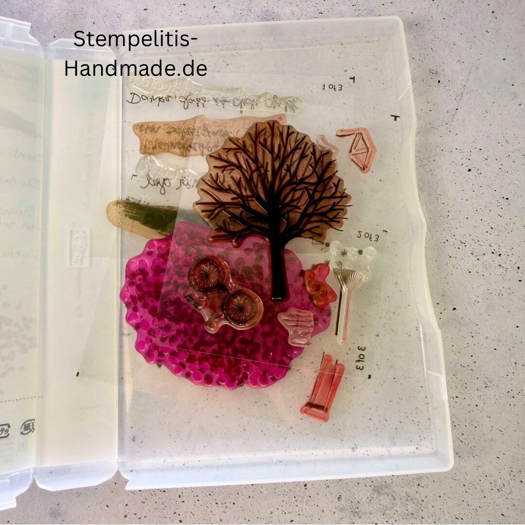 Detailansicht Baum der Freundschaft Photopolymer Stempelset
