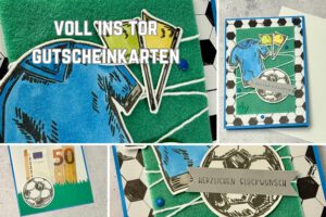 Fußballkarte, Fußball Glückwunschkarte, Gutscheinfach Karte, Geldgeschenk Fußball, handgemachte Karte Fußball, Geburtstagskarte Fußballfan, Fußball Gutschein verschenken, Karte mit Gutscheinfach, Männerkarte handgemacht, Fußball Geschenkidee