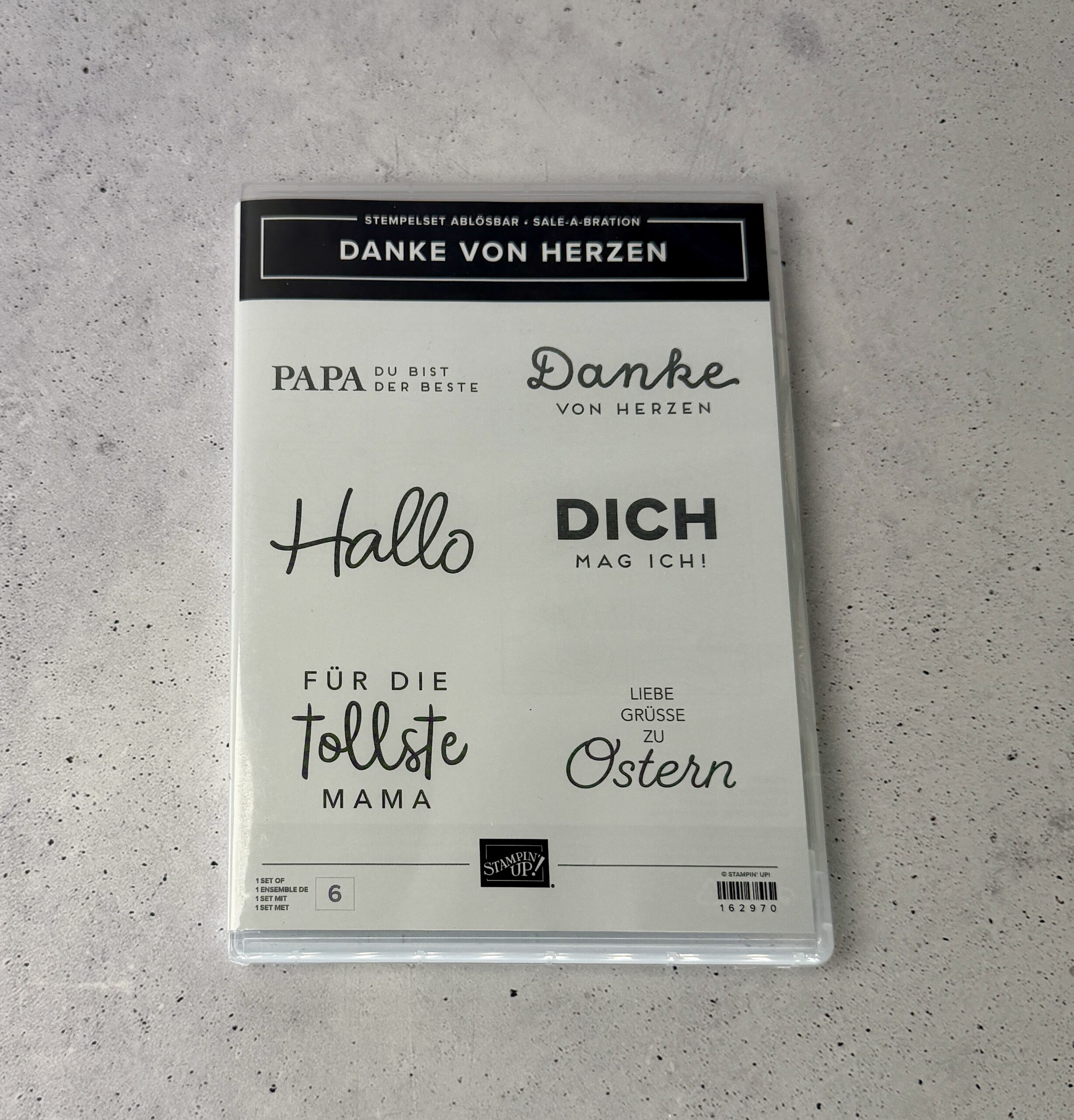 Danke von Herzen Stempelset von Stampin Up unbenutzt