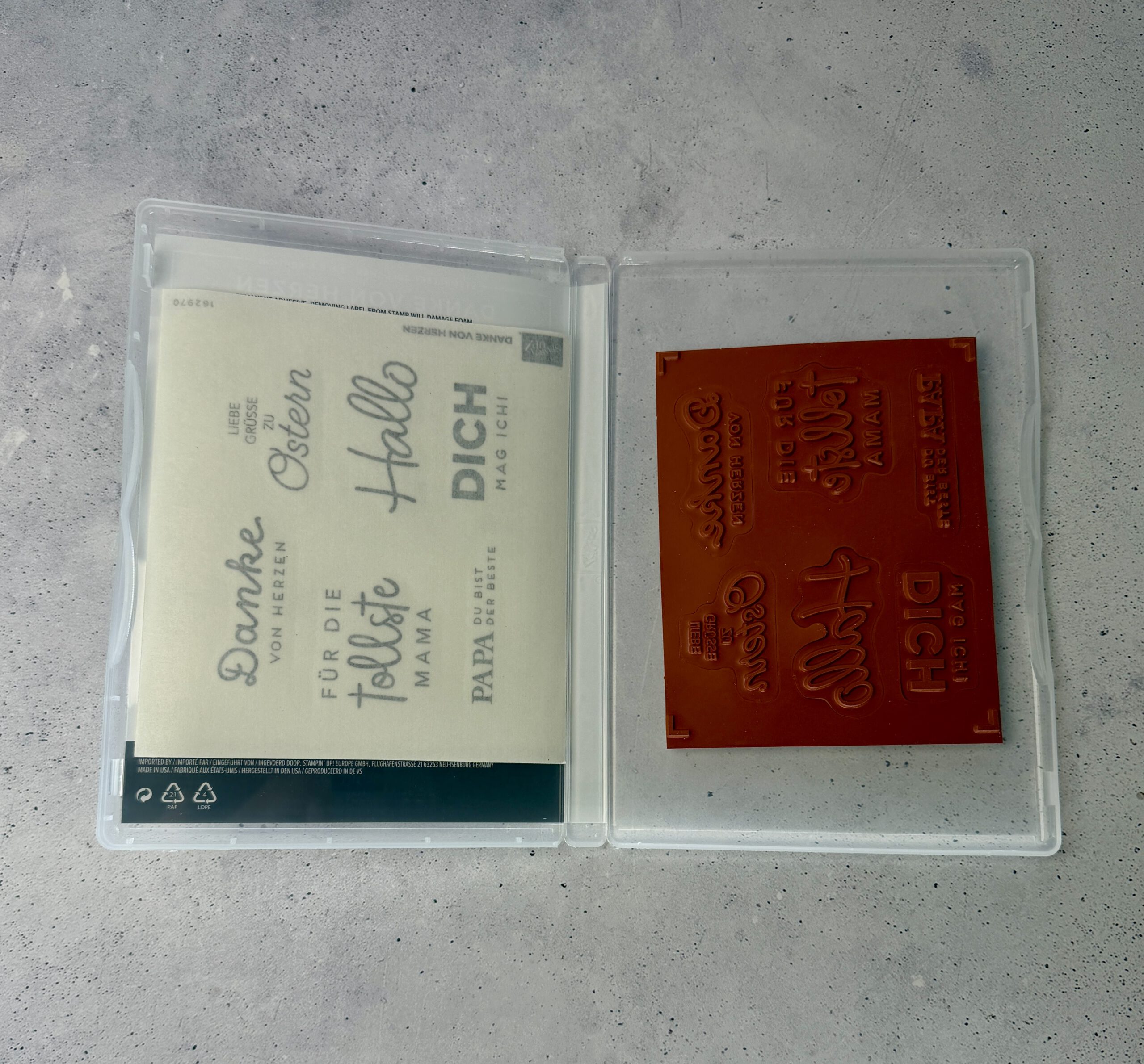 Danke von Herzen Stempelset von Stampin Up unbenutzt