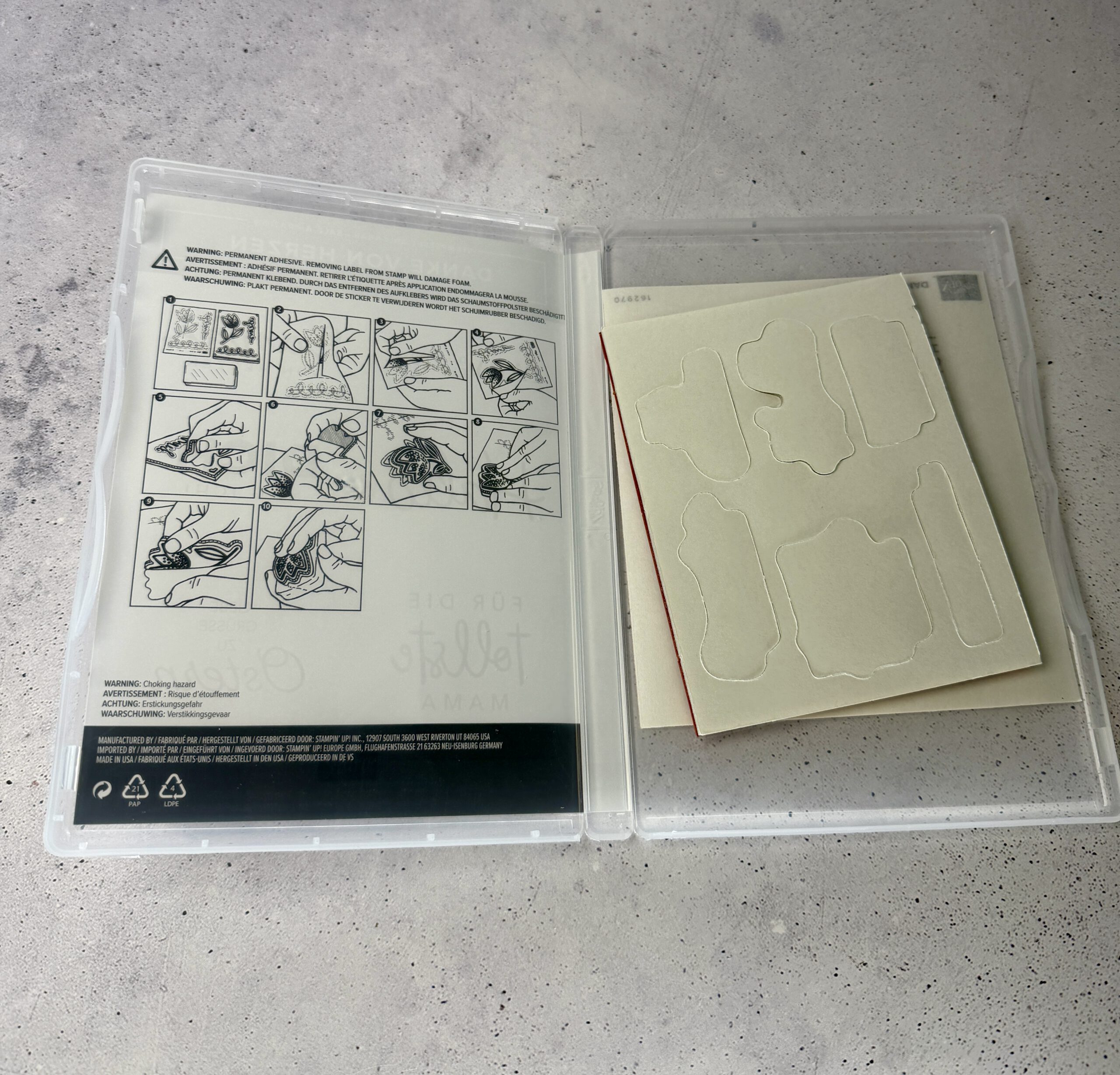 Danke von Herzen Stempelset von Stampin Up unbenutzt