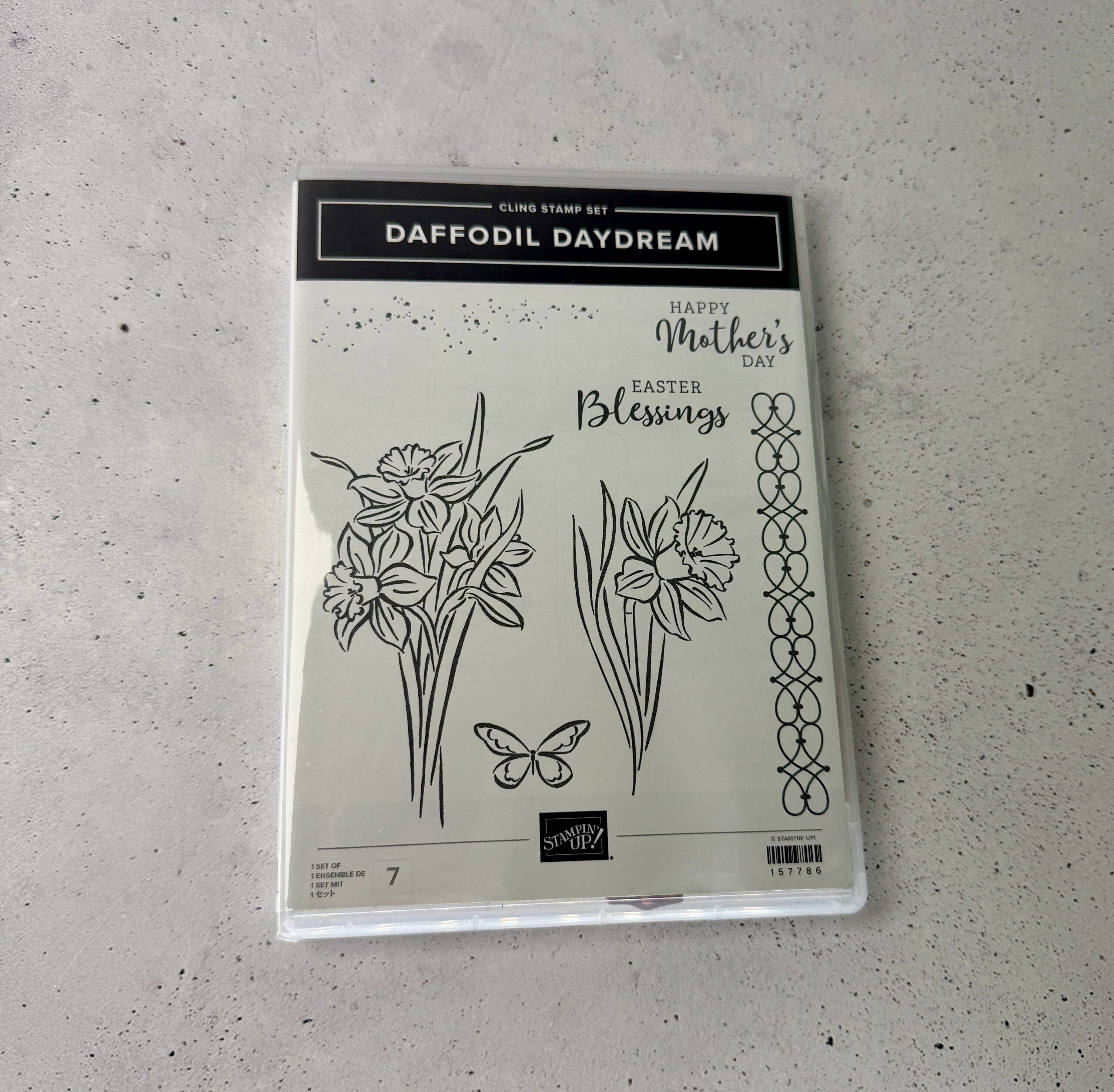 Daffodil Daydream, Daffodil Daydream Stempelset, Daffodil Daydream Stempelset mit Stanzformen, Stampin Up Daffodil Daydream, Stampin Up Stempelset gebraucht, Osterglocke Stanzformen, Osterglocken Stempel, Blumen Stempelset, Blumen Stanzformen, Osterkarten basteln, Frühlingskarten basteln, Cling Stempel, Gummistempel, Stampin Up gebraucht, Bastelset Blumen, florales Stempelset