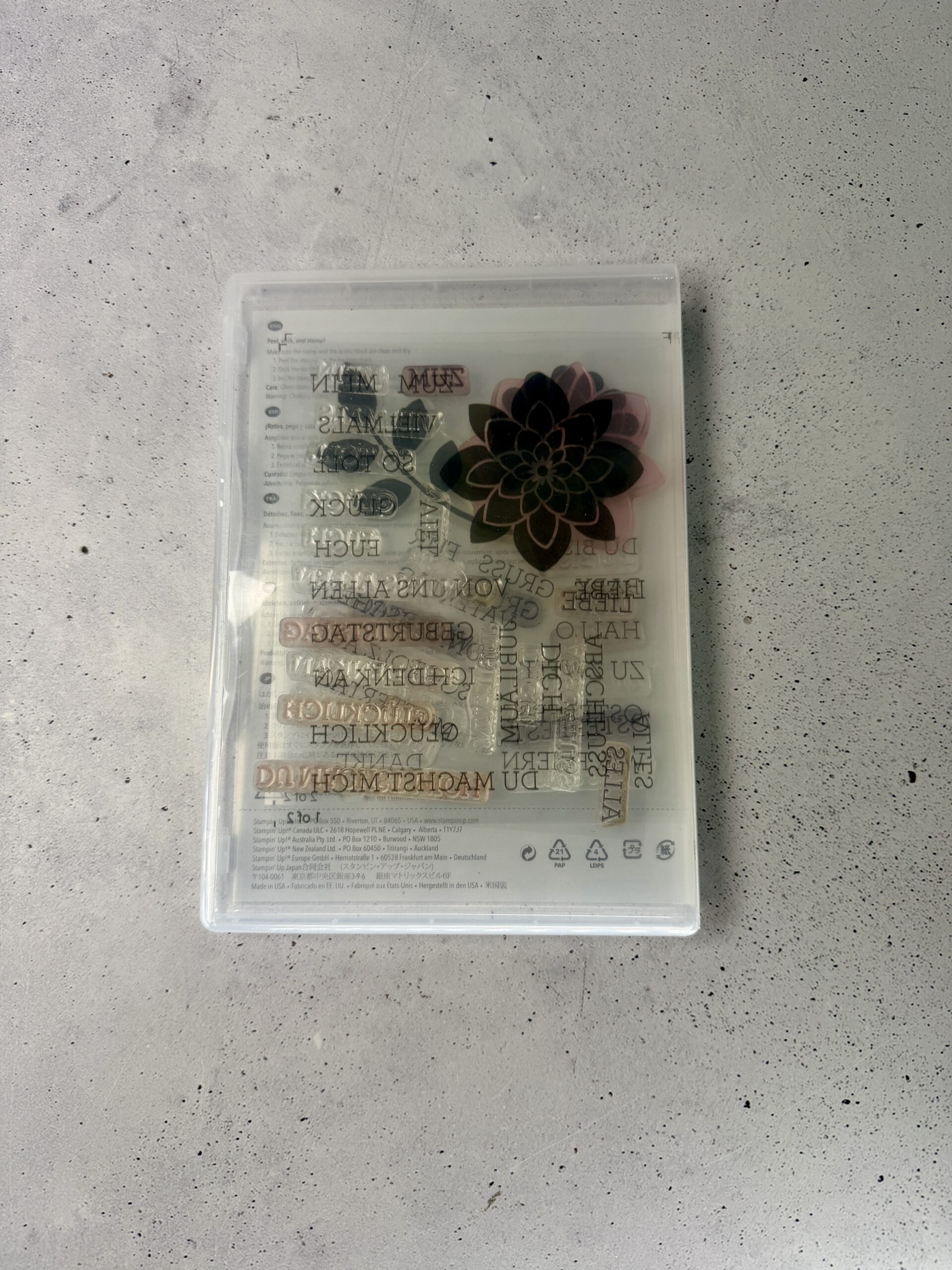 Stampin Up Du bist Stempelset mit 33 gebrauchten Photopolymer-Stempeln