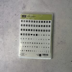 Stampin’ Up! Labeler Alphabet mit 101 transparenten Photopolymer-Stempeln