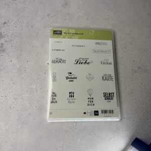 Stampin Up Stempelset Von mir gestempelt mit 15 Gummistempeln