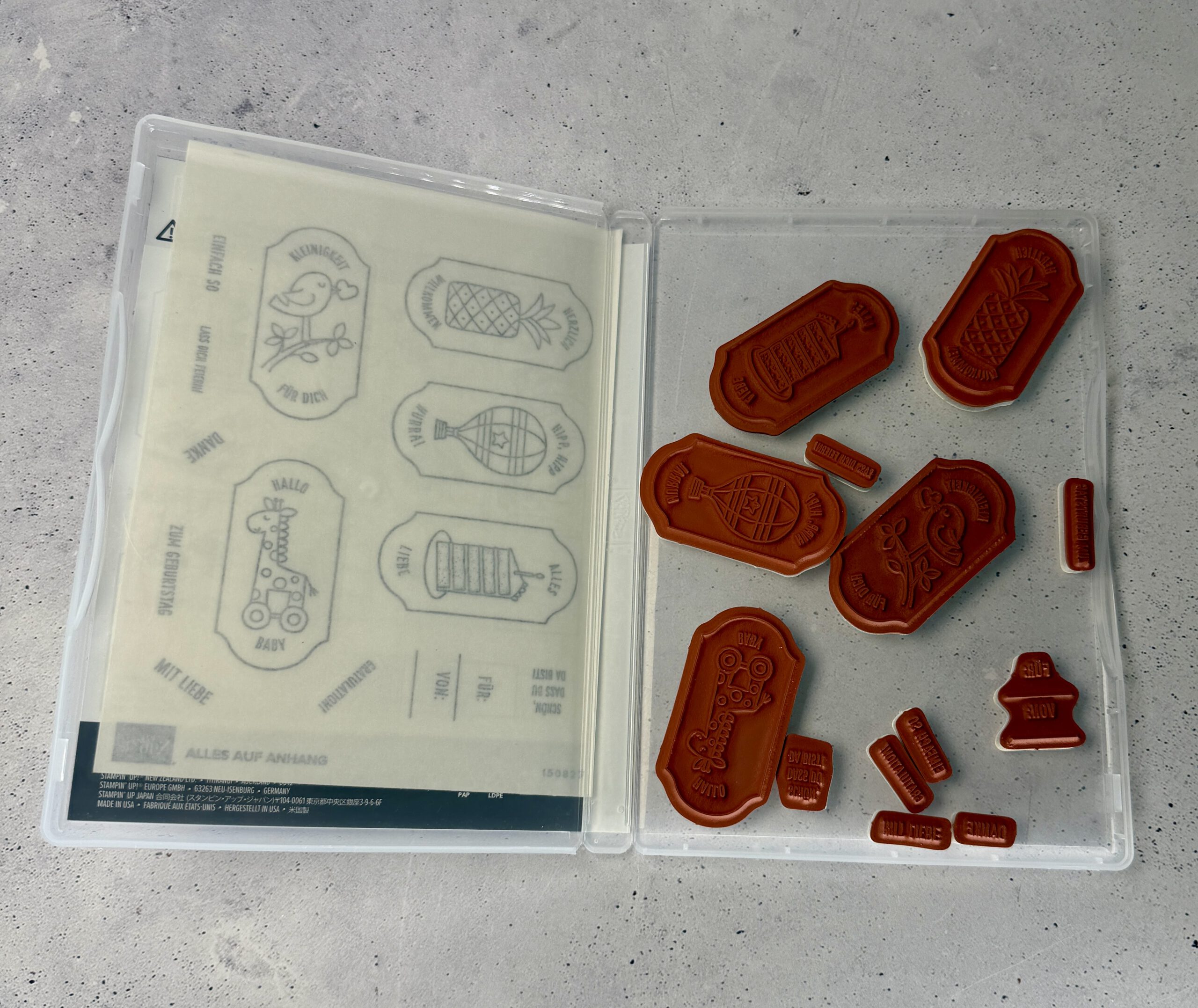 Stampin’ Up! Gastgeberinnen-Stempelset Alles auf Anhang mit 13 Stempeln