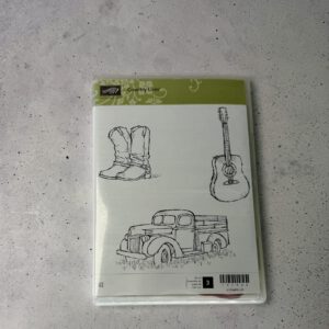 Gebrauchtes Stampin’ Up! Country Livin’ Stempelset mit drei Gummistempeln