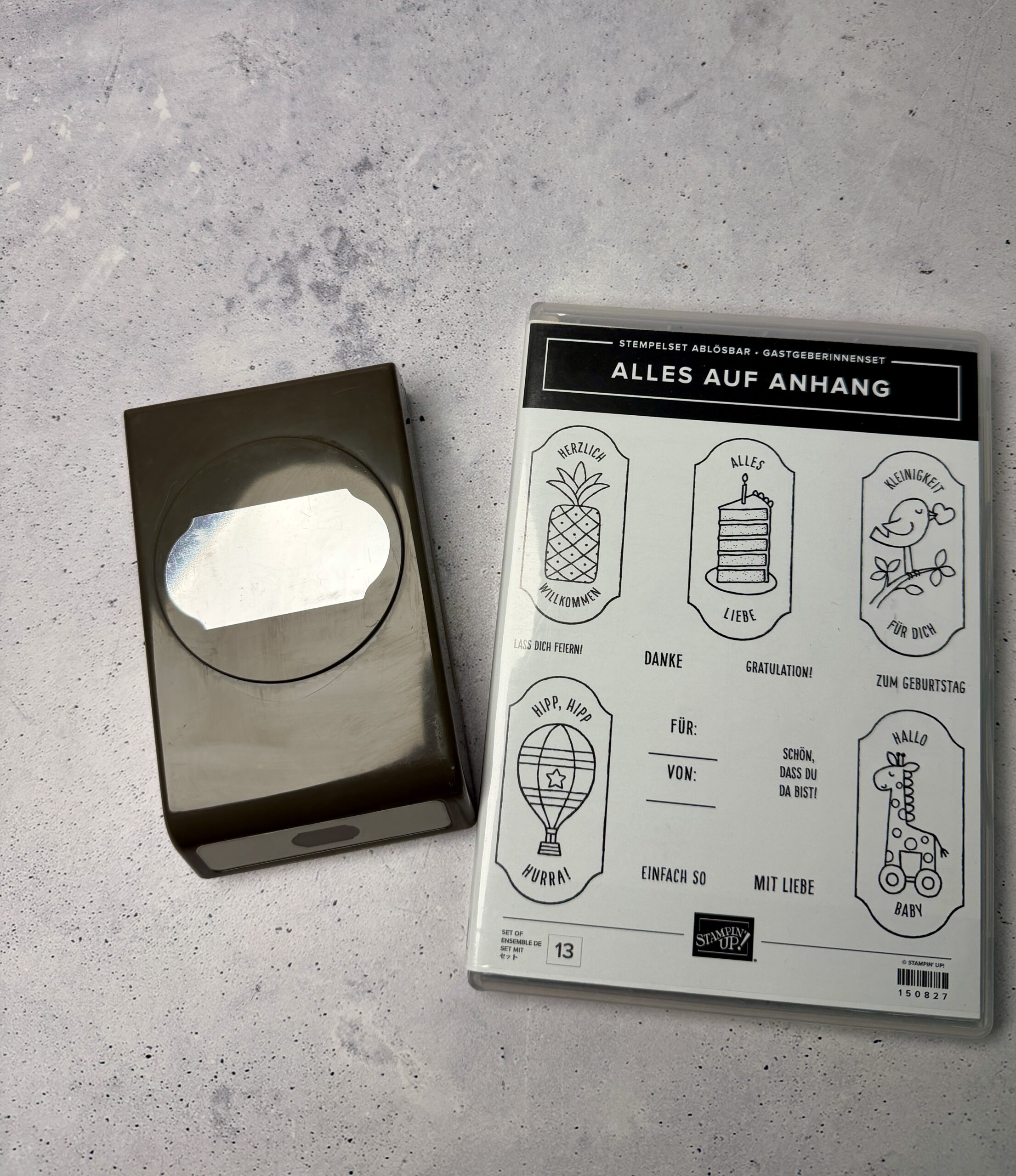 Stampin’ Up! Alles auf Anhang Stempelset mit Motiven für Geschenkanhänger und Verpackungen